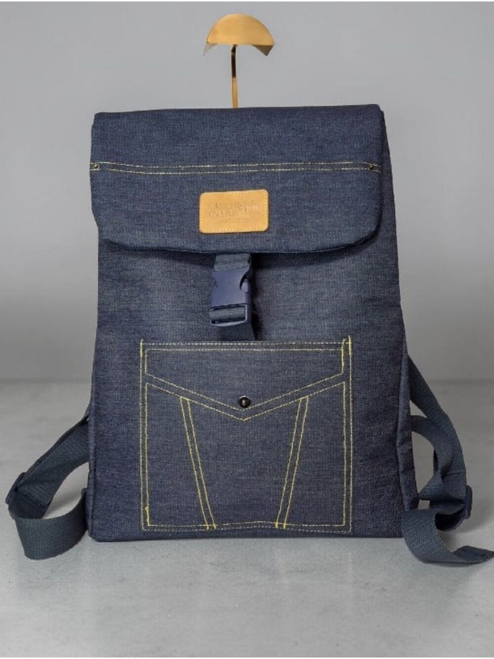 Jean paul Gaultier Denim backpack NWOT 11"×16"